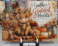 Fall Highland Cow Glass Cutting Board – Gather Grateful Hearts
