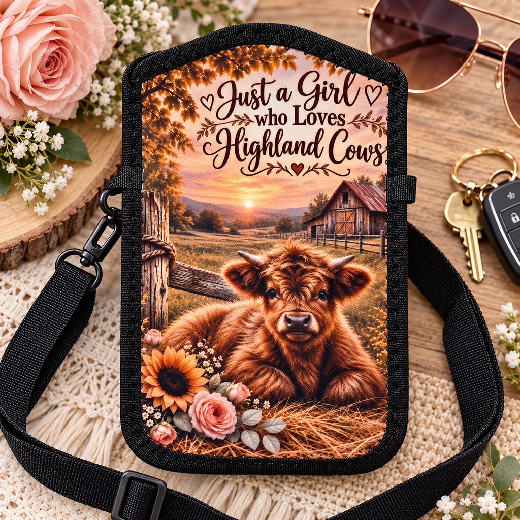 Highland Cow Cellphone Crossbody Purse – Just a Girl Who Loves Highland Cows