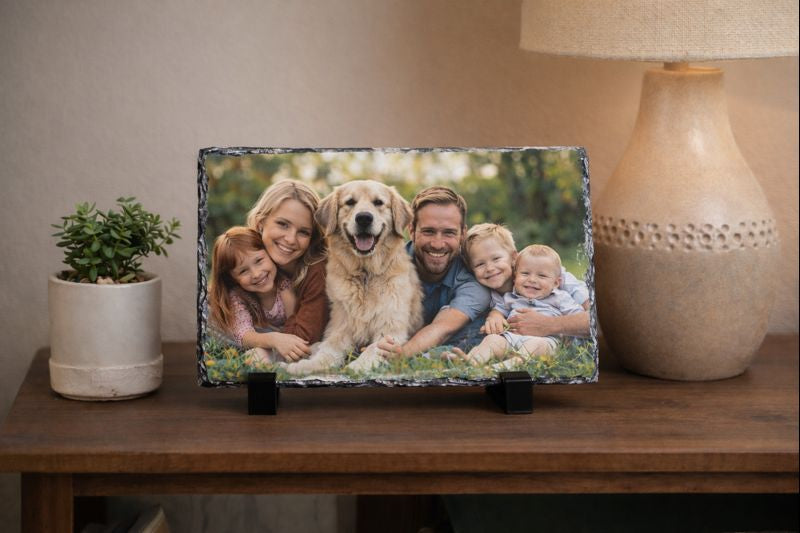 Custom Photo Slate – 6×8 | Personalized Stone Plaque with Your Image