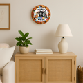 Cute Cat Wall Clock – 12″ Glass, Silent Non-Ticking