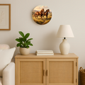 Running Horses Scenic Wall Clock