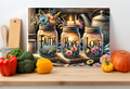 Faith • Hope • Love Mason Jar Floral Cutting Board – Farmhouse Kitchen Decor