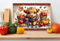 Apple of My Pie Cutting Board – Fall Highland Cow Kitchen Decor