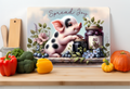 Homemade Happiness – Farmhouse Piglet Decorative Cutting Board