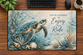 Enjoy the Ride Sea Turtle Desk Pad 24 × 14 inch desk pad