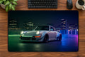 Neon Night Sports Car Desk Pad 24 × 14 inch desk pad