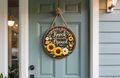 Knock and the Door Will Be Opened Door Round – Matthew 7:7 Christian Decor