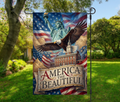America the Beautiful Patriotic-12 × 18 Garden Flag (Single-Sided)