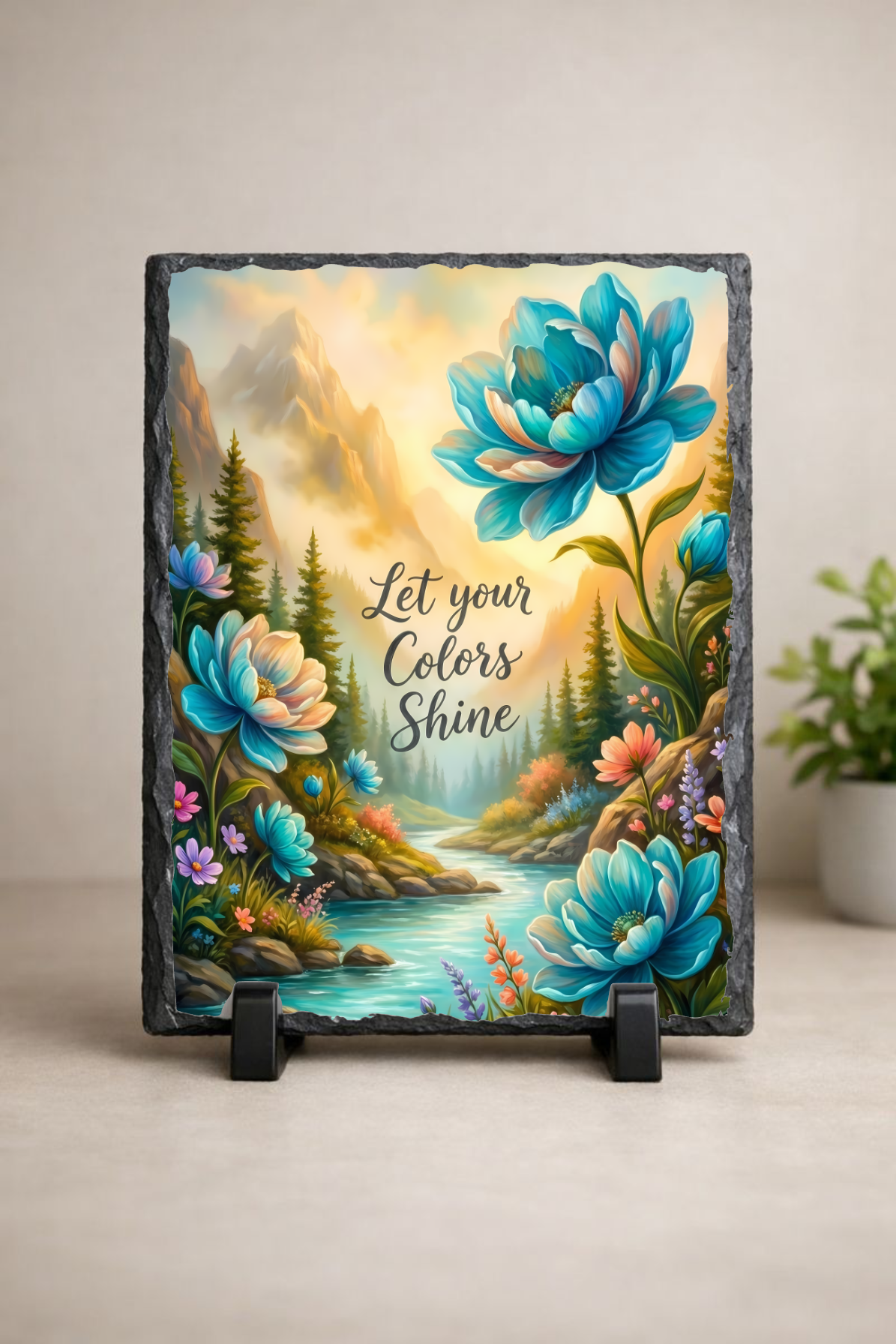 Let Your Colors Shine – Floral Photo Slate