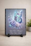 You Are Stronger Than You Know Butterfly Slate – Encouragement Decor