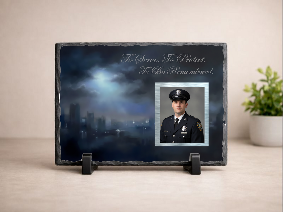 To Serve To Protect Night Watch Police Memorial Slate