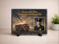 Forever Our Hero Firefighter Memorial Photo Slate