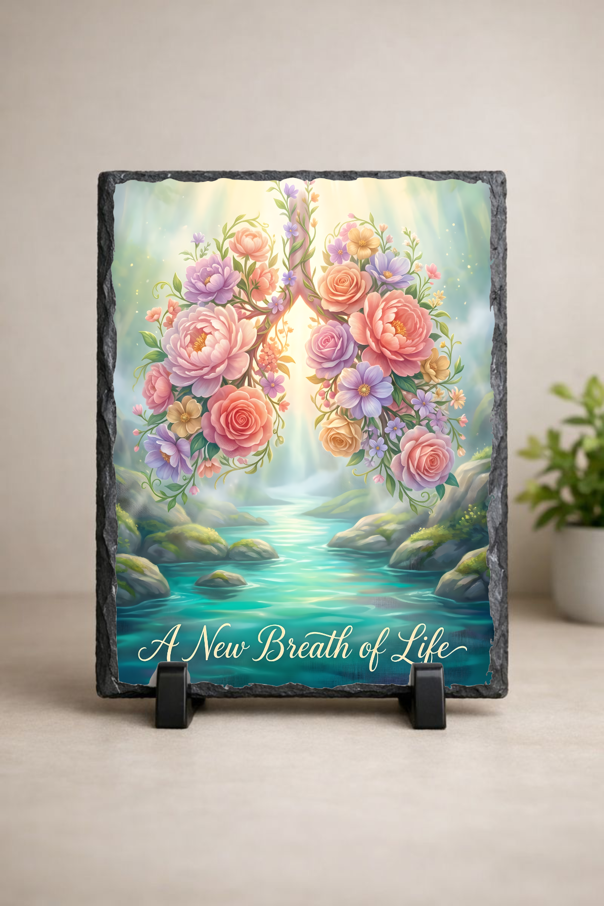 A New Breath of Life Floral Photo Slate