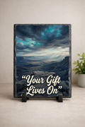 Your Gift Lives On Memorial Photo Slate
