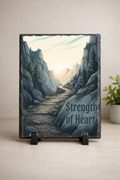 Strength of Heart Inspirational Photo Slate