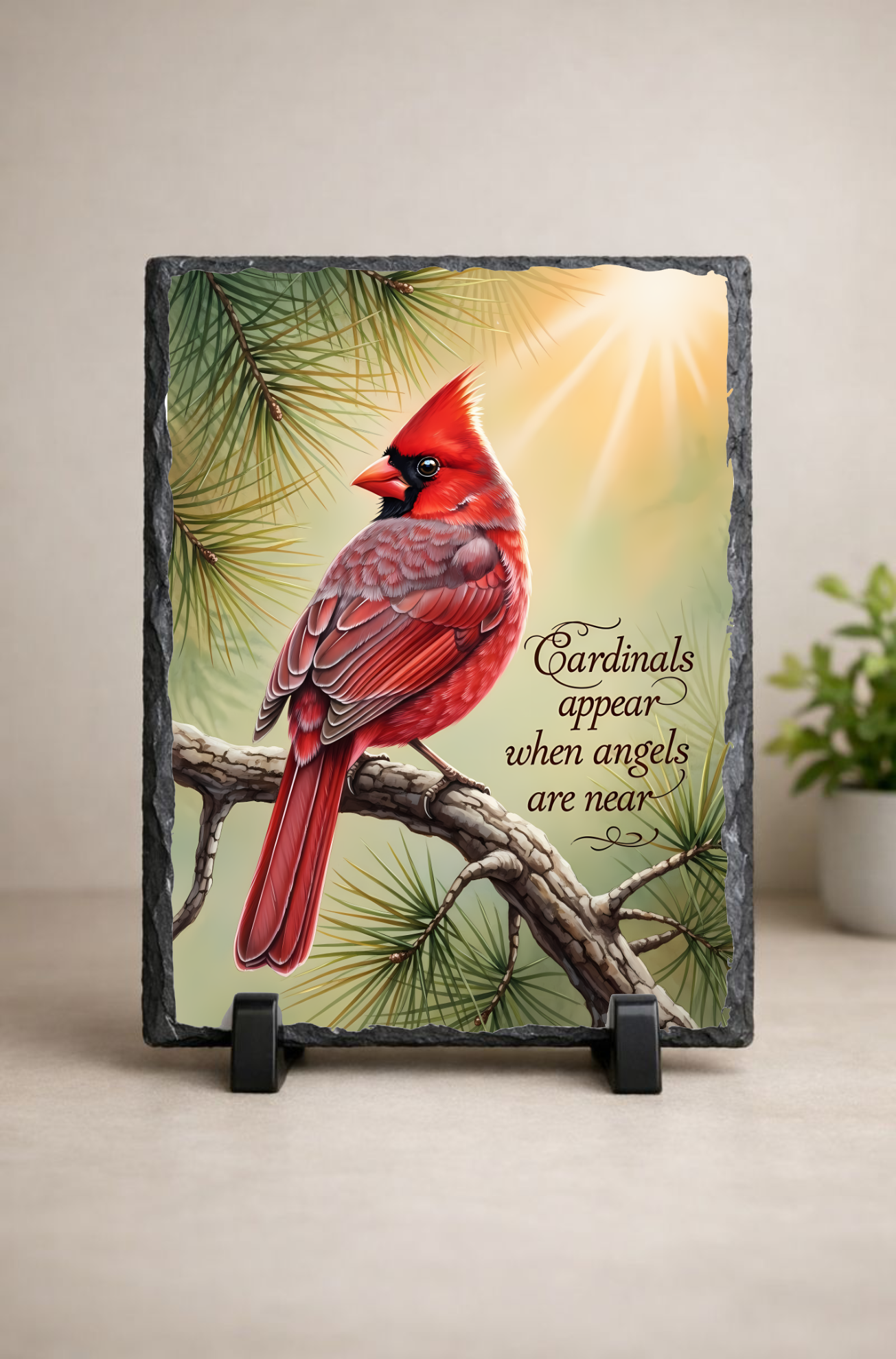 Cardinals Appear When Angels Are Near Memorial Slate