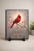 A Gentle Visit From Heaven Cardinal Memorial Slate