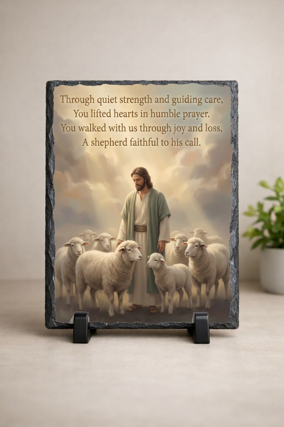 Good and Faithful Servant Shepherd Pastor Slate
