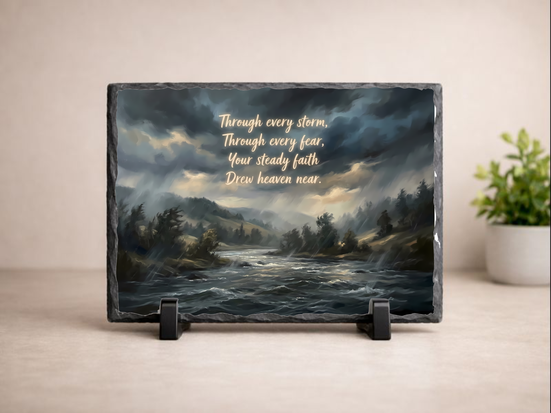 Through Every Storm Pastor Appreciation Photo Slate