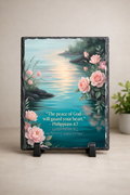 “The Peace of God Will Guard Your Heart” – Philippians 4:7 Slate Plaque