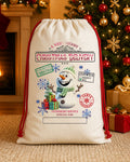 North Pole Holiday Mail Personalized Santa Sack canvas gift sack