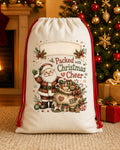 Packed With Christmas Cheer Santa Sack canvas gift sack