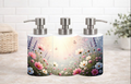 Pastel Floral Garden Soap & Lotion Dispenser – 18 oz