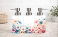 Pastel Wildflower Meadow Soap & Lotion Dispenser – 18 oz