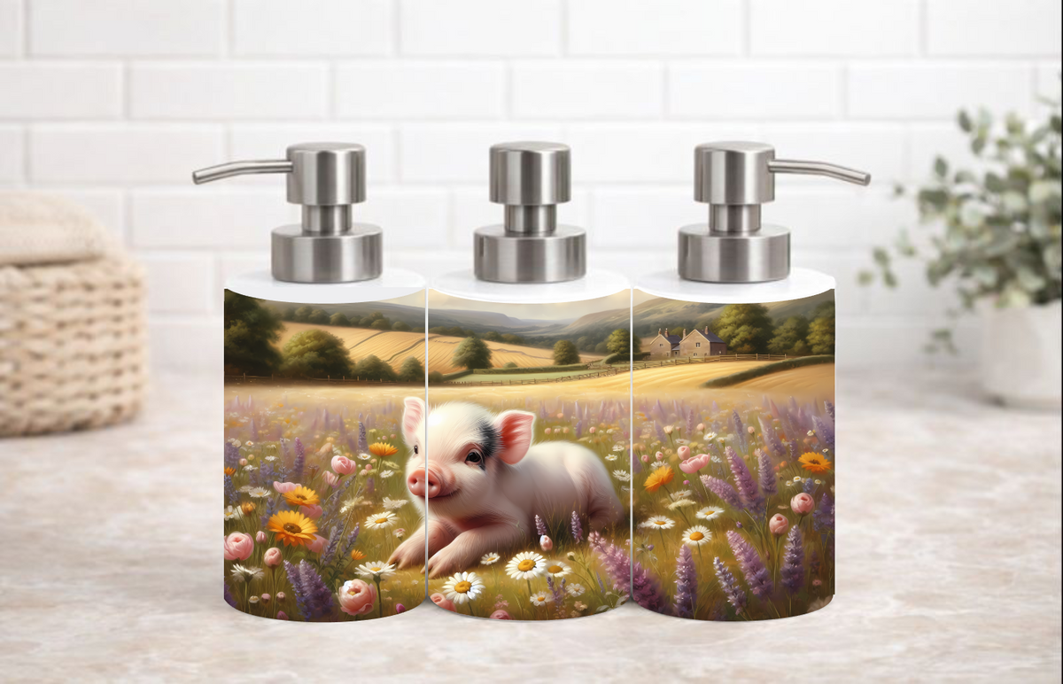 Baby Pig-Farmhouse Spring Decor Soap & Lotion Dispenser – 18 oz