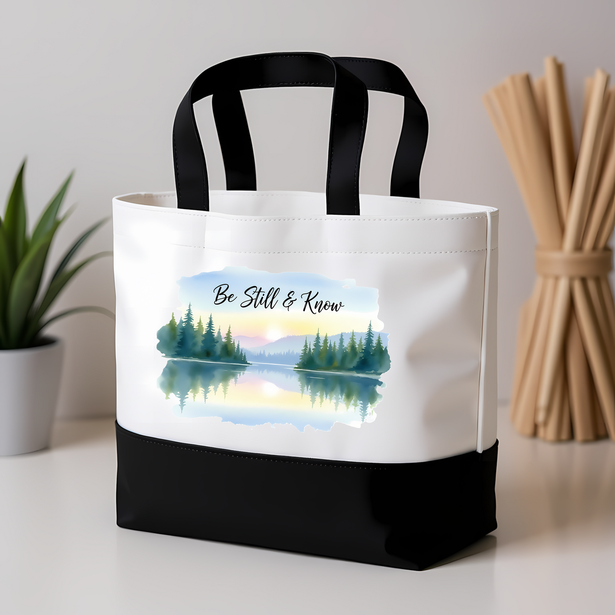 Be Still & Know Scenic Tote Bag