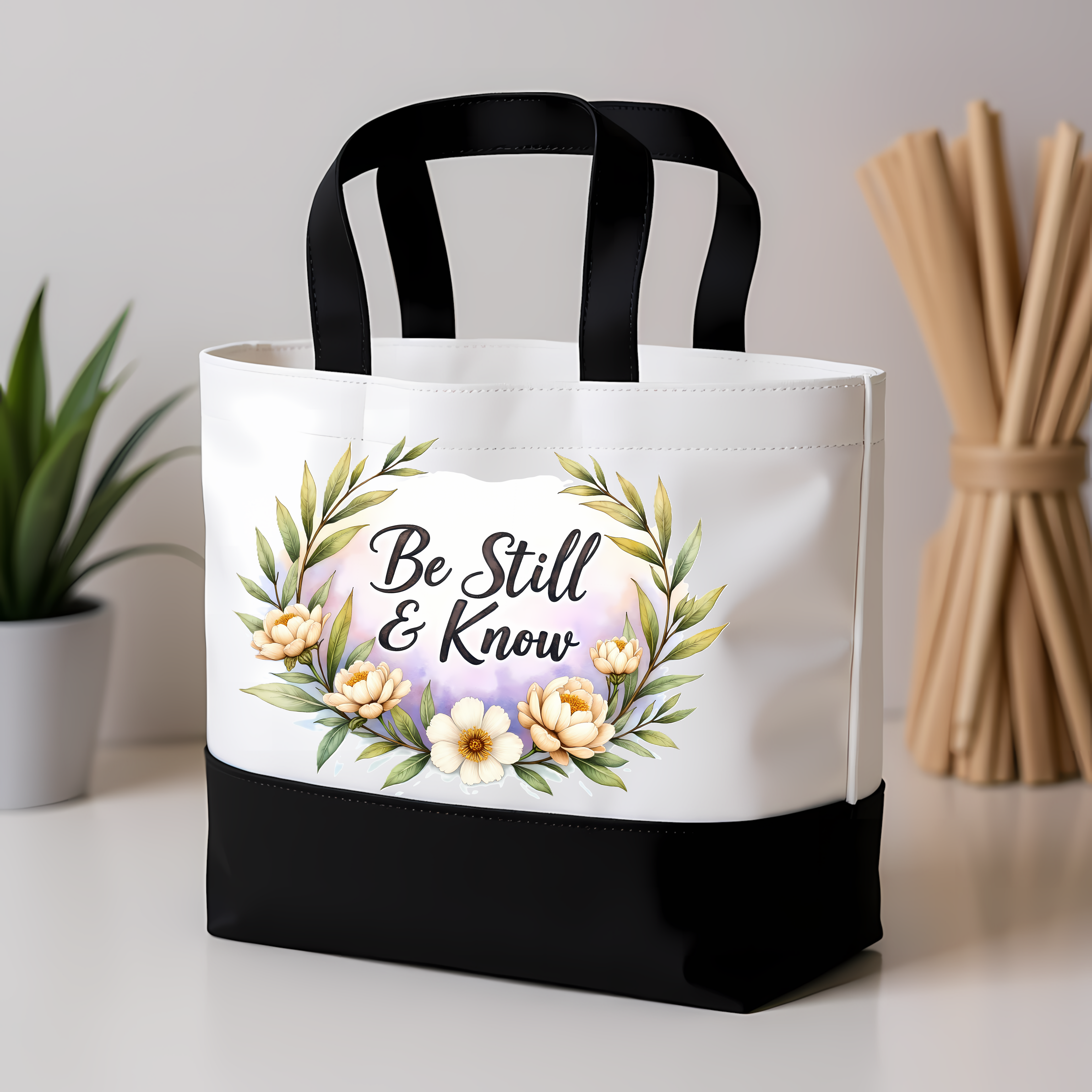 Be Still & Know Faith-Inspired Tote Bag
