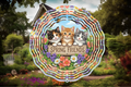 Spring Friends Kitten Wind Spinner – Colorful Cat Garden Decor
