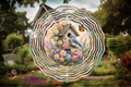 Bluebird Garden Cottage Wind Spinner – Birdhouse Garden Deco