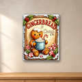 Gingerbread Cocoa aluminum sign in a room mockup