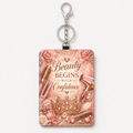 Beauty Begins Within floral ID holder