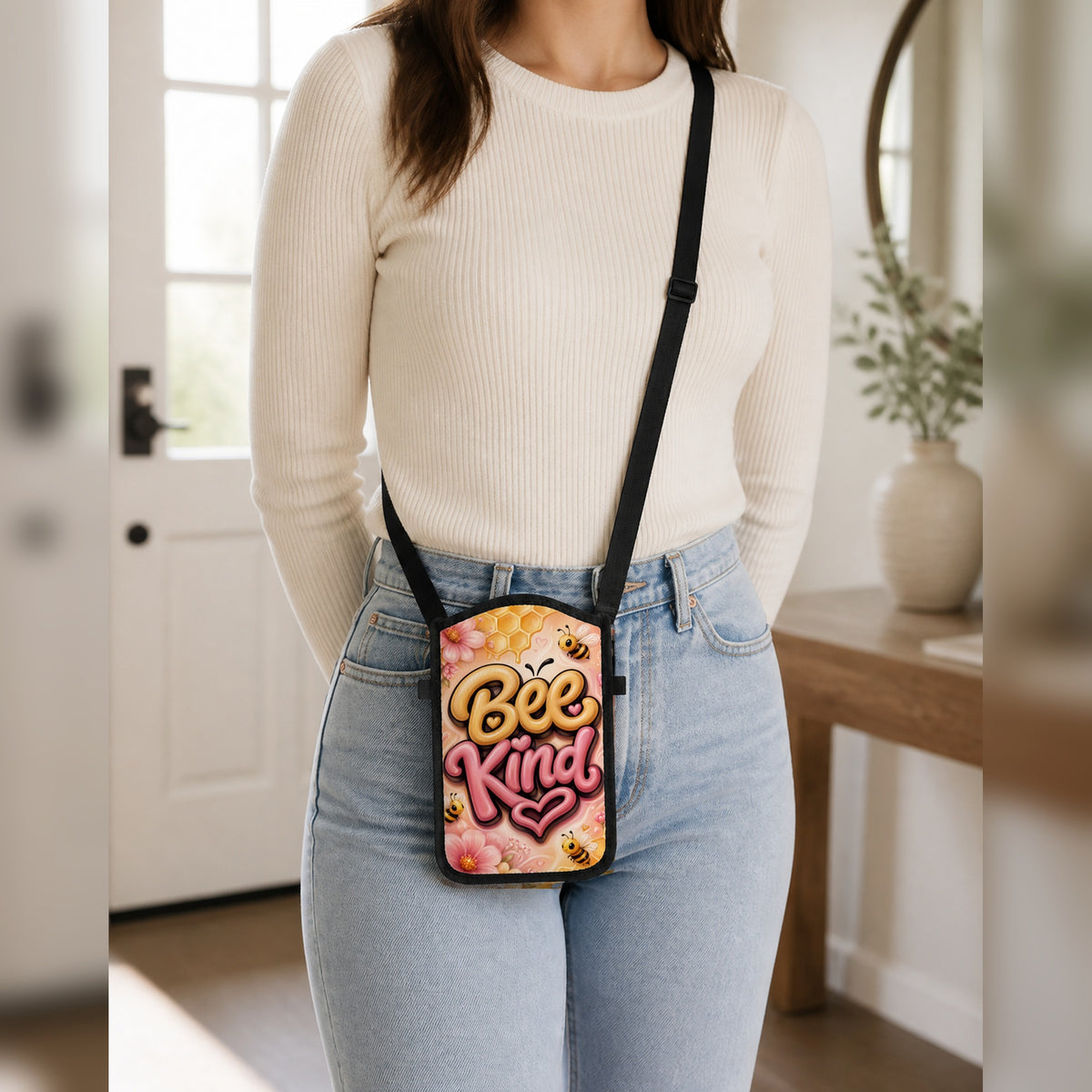 Bee Kind cellphone purse