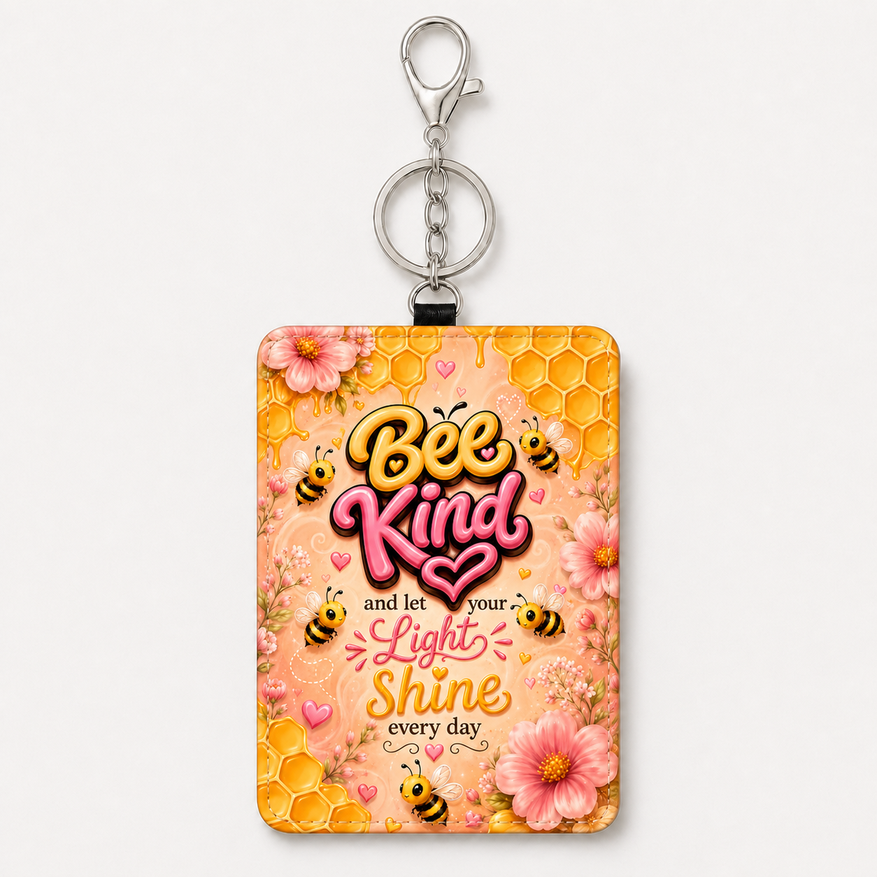 Bee Kind and Shine ID holder