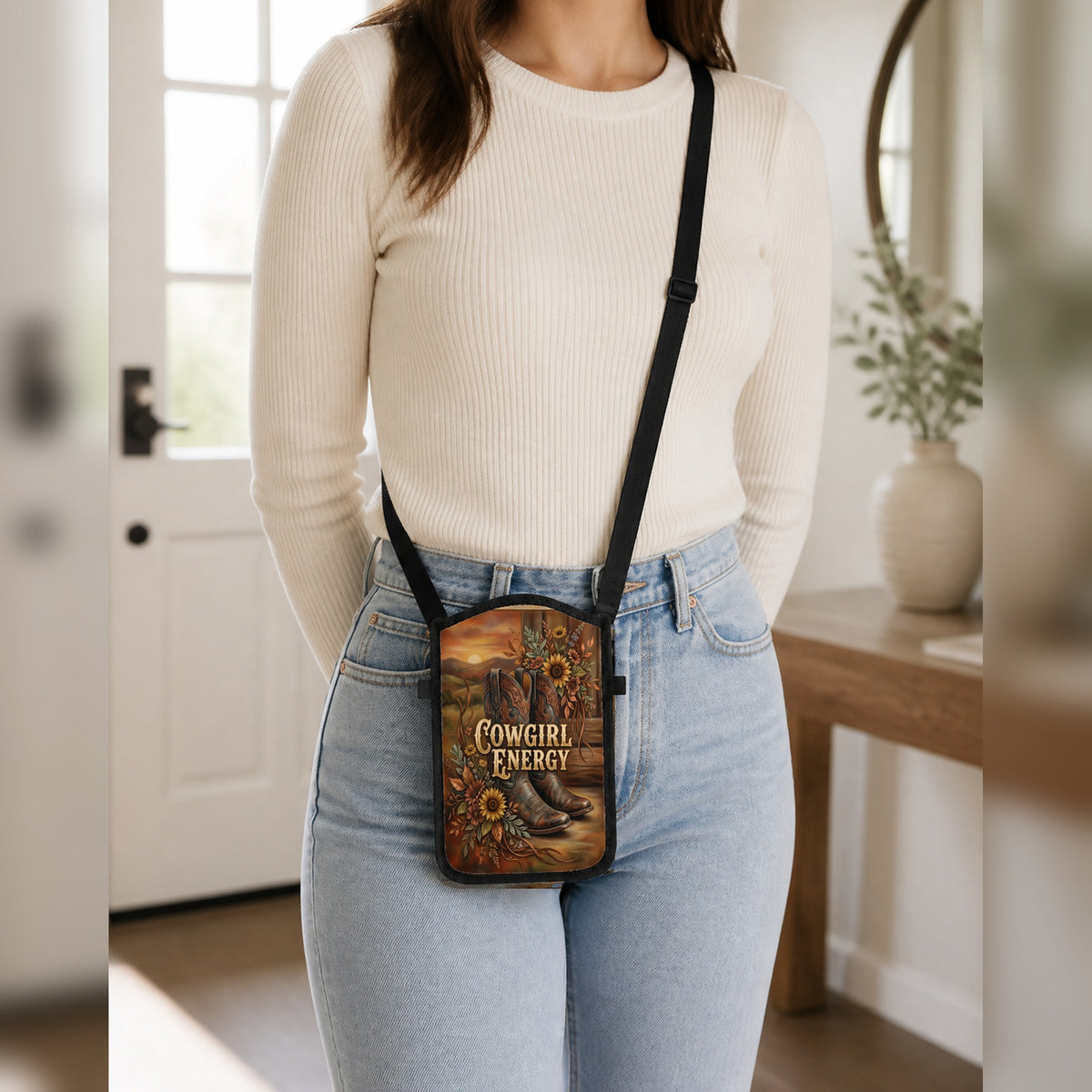 Cowgirl Energy cellphone purse