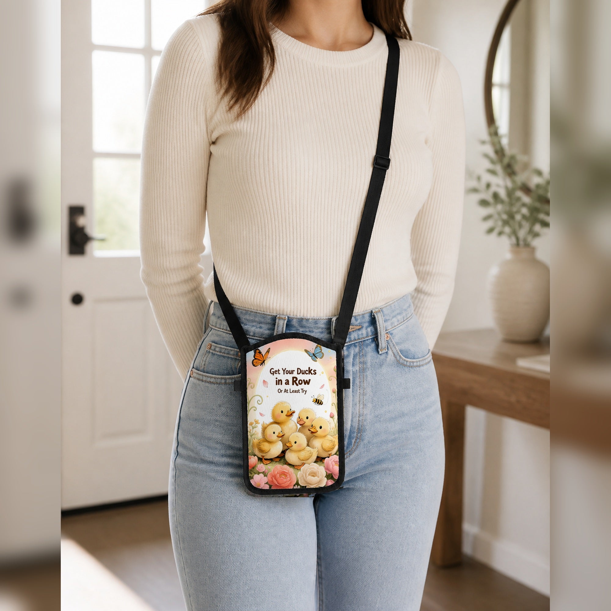 Get Your Ducks in a Row cellphone purse