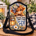 Highland Cow Cellphone Crossbody Purse – Tough Days Don't Last
