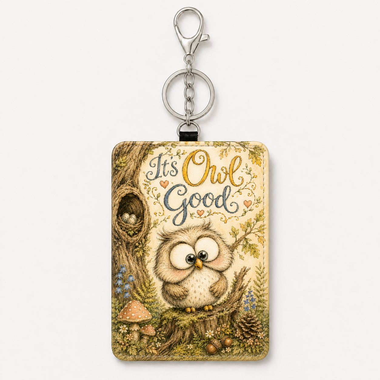 It's Owl Good owl ID holder