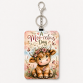 A Moo-velous Day Highland cow ID holder