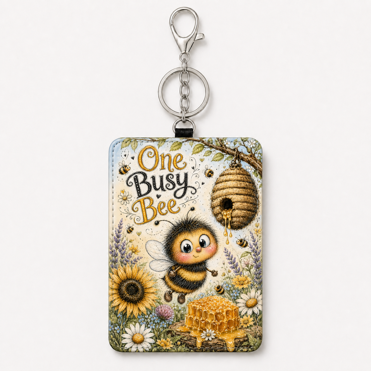 One Busy Bee ID holder
