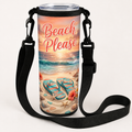 Beach Please over-the-shoulder tumbler bag