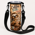 Coffee First, Adulting Later over-the-shoulder tumbler bag