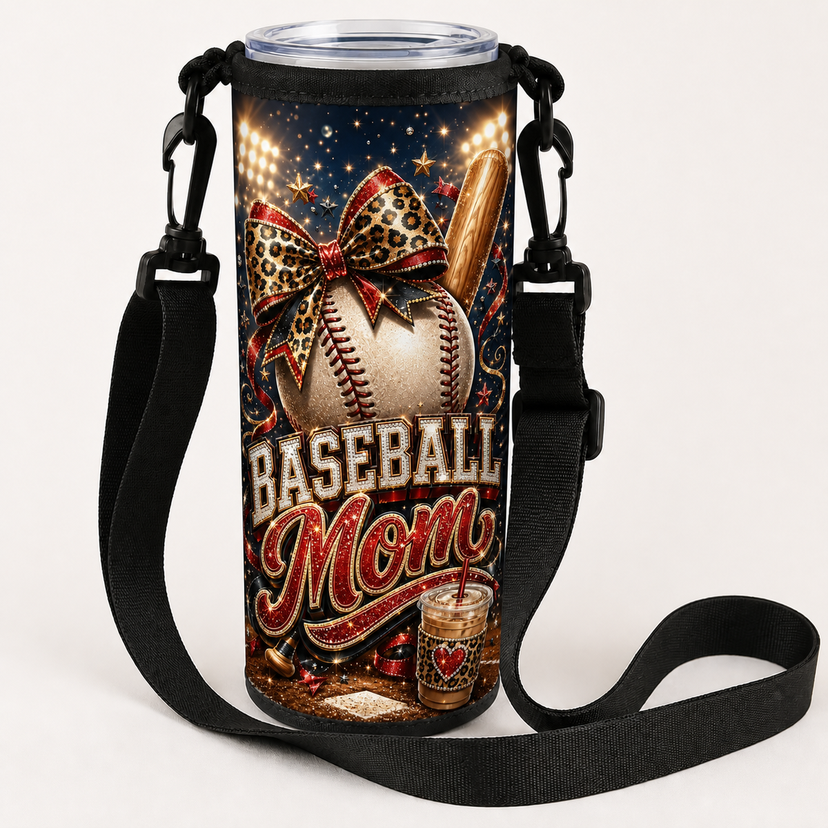 Baseball Mom over-the-shoulder tumbler bag