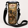 Coffee Before Shenanigans over-the-shoulder tumbler bag
