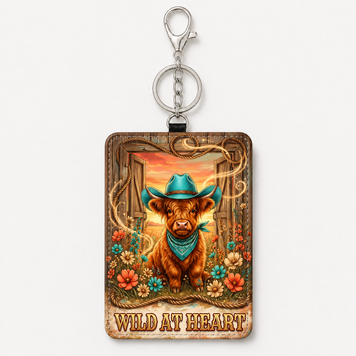 Wild at Heart cowboy ID holder